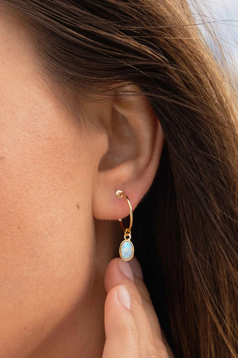 Aura Opal Hoops