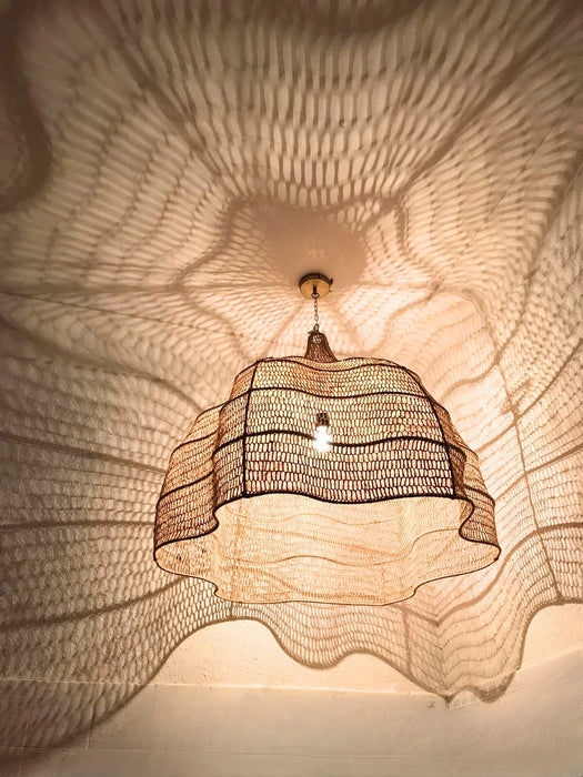 Palm Leaf Wave Lampshade