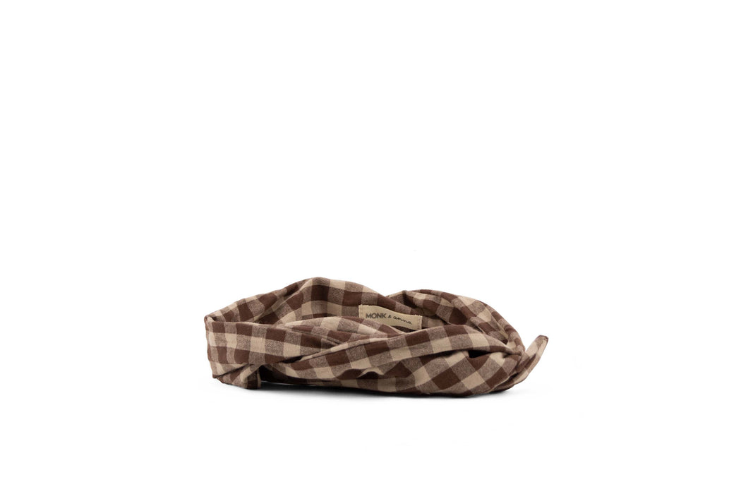 Brown Check Headband