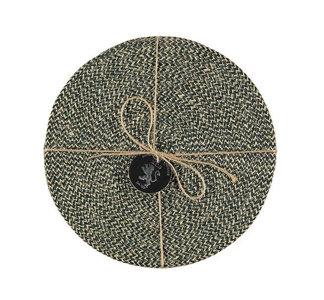 Olive Green Jute Placemats - Set of 4
