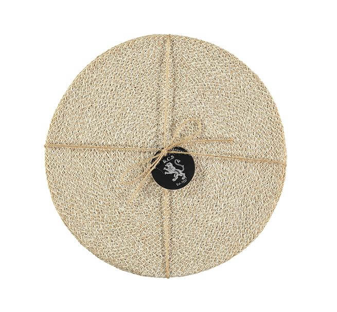 Pearl White Jute Placemats - Set of 4