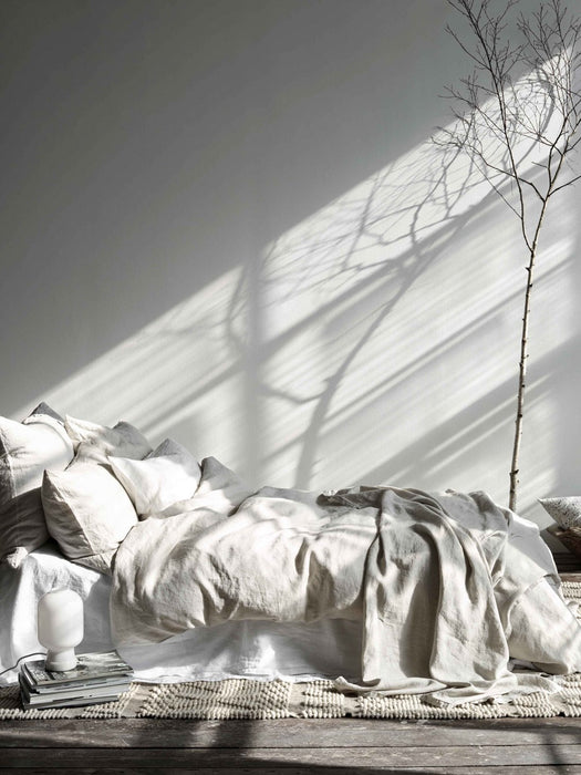 Pinstripe Linen Pillowcases - Set of 2