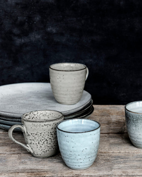 Grey/Blue Rustic Mug