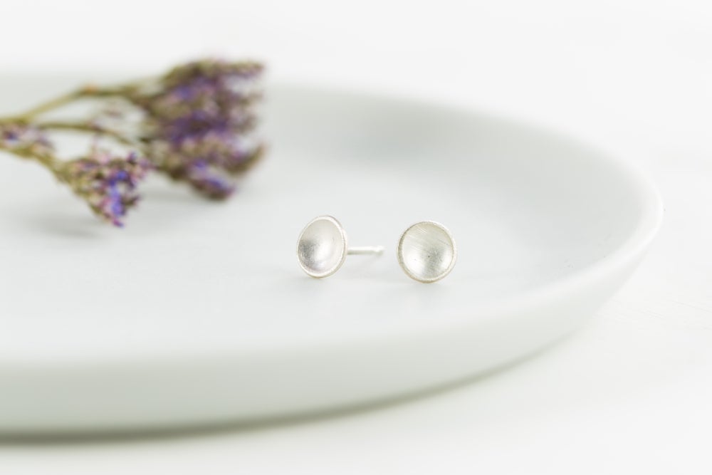 Satin Finish Large Dome Studs - Silver or Brass