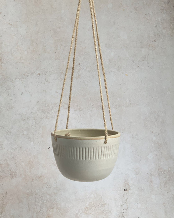 Hand Thrown Hanging Planter - Medium