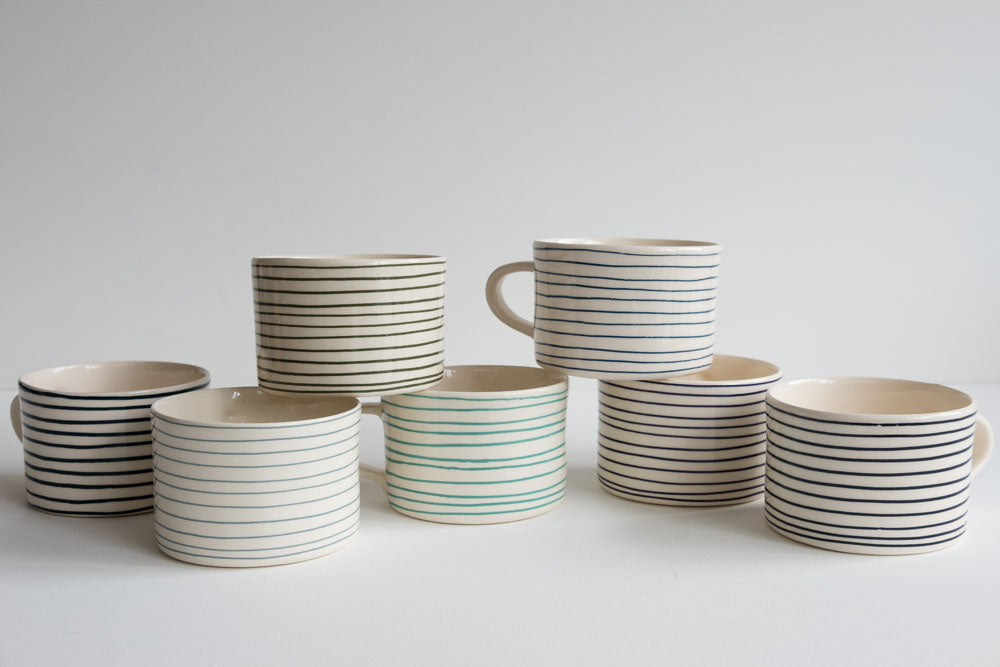 Blue Stripe Large Mug