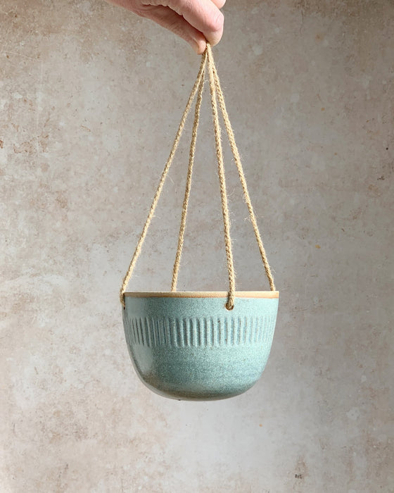 Hand Thrown Hanging Planter - Small