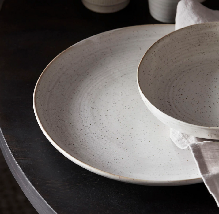 White Pion Dinner Plate