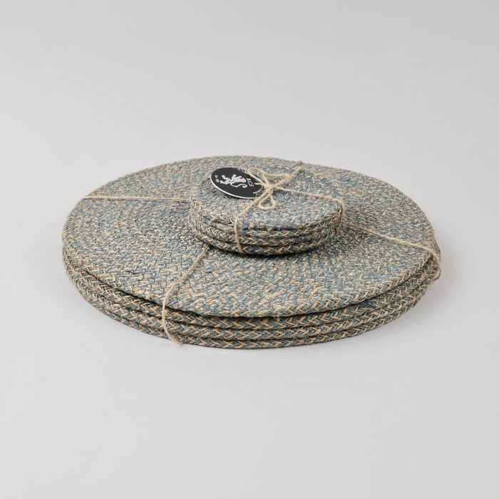 Gull Grey Jute Coasters