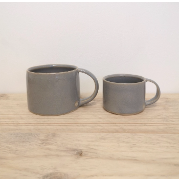 Handmade Grey Stoneware Cup by Ankor Cornwall