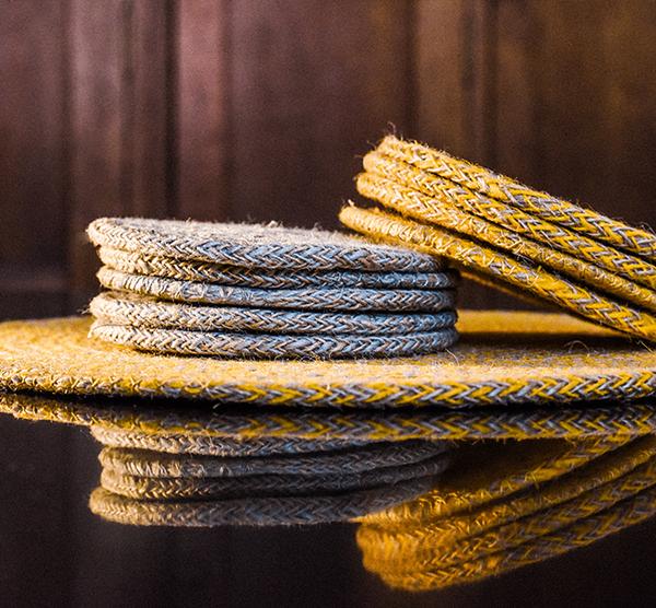 Limpid Green Jute Coasters - Set of 4