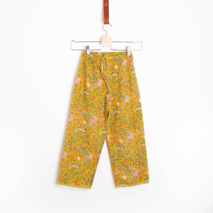 Hand block printed children's pyjama set-Malari