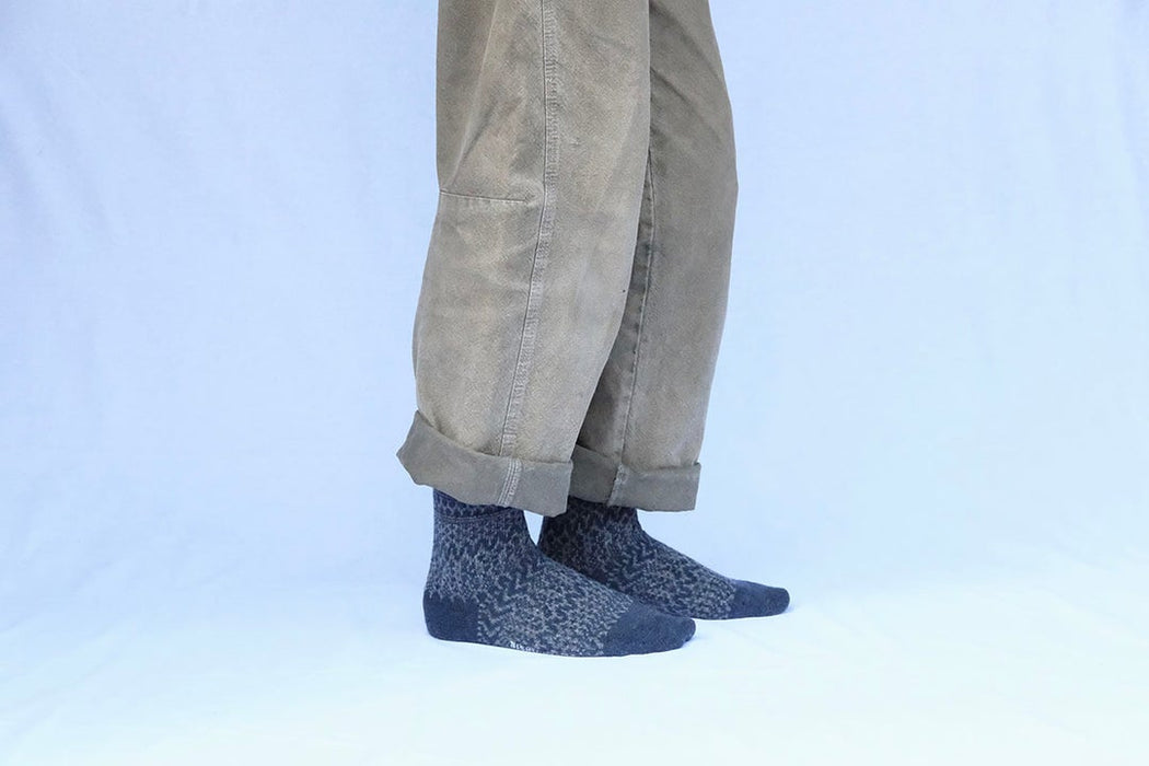 Oslo Wool Jacquard Socks - Medium