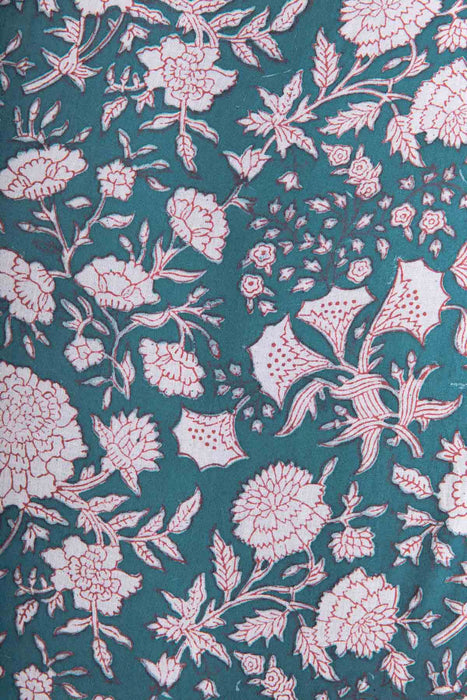 Hand Block Printed Cotton Camisole Nightdress - Pahi