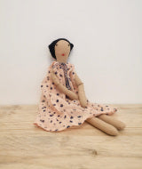 Handcrafted Doll with Pink Dress